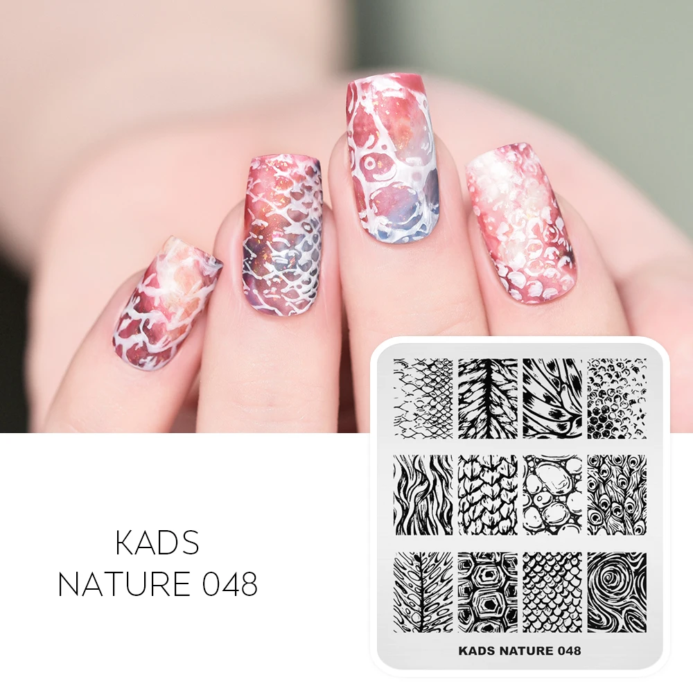 AriesLibra Chinese Style Nail Stamping Plates Crane Lotus Mixed Pattern Nail Art Image Design Geometric Image Stencil Plate 3