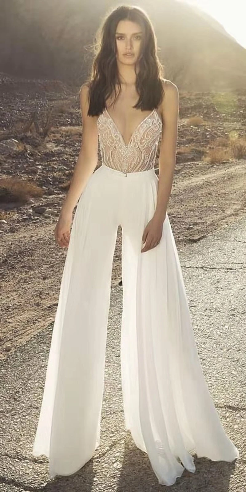 short sequins jumpsuit White Sequins short jumpsuit reception jumpsuit