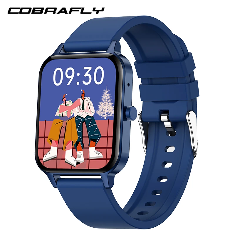 Смарт-часы COBRAFLY MX7 унисекс с поддержкой телефонных звонков температуры тела Bluetooth