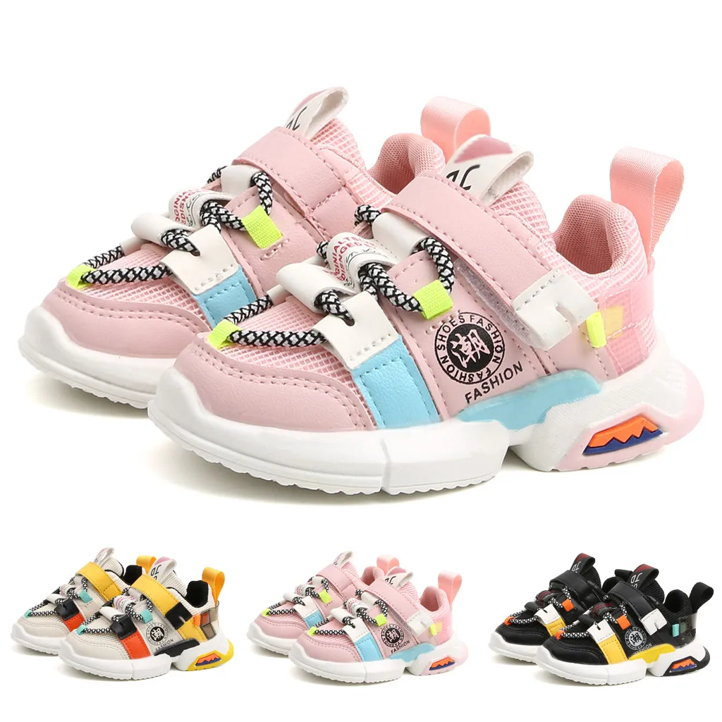 

2019 Winter Fashion Children Baby Girls Boys Running Casual Shoes Soft Sole Mesh Soprt Run Casual Sneakers Sport Shoes For Kids