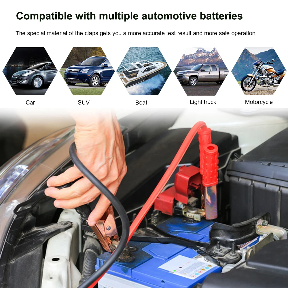 KONNWEI KW600 Батарея Тестер 12V для автомобиля 100 2000CCA Системы анализатор быстрое