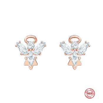 

2020 New Fashion Charm Sterling Silver Original 1:1 Replica, Angels Elegant Dream Stud Earrings Women Luxury Jewelry Gifts