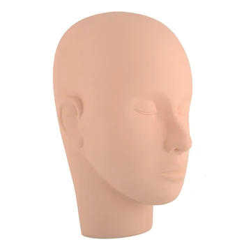 

Mannequin Training Head Make Up Face Closed Eyes Flat Extension head mould