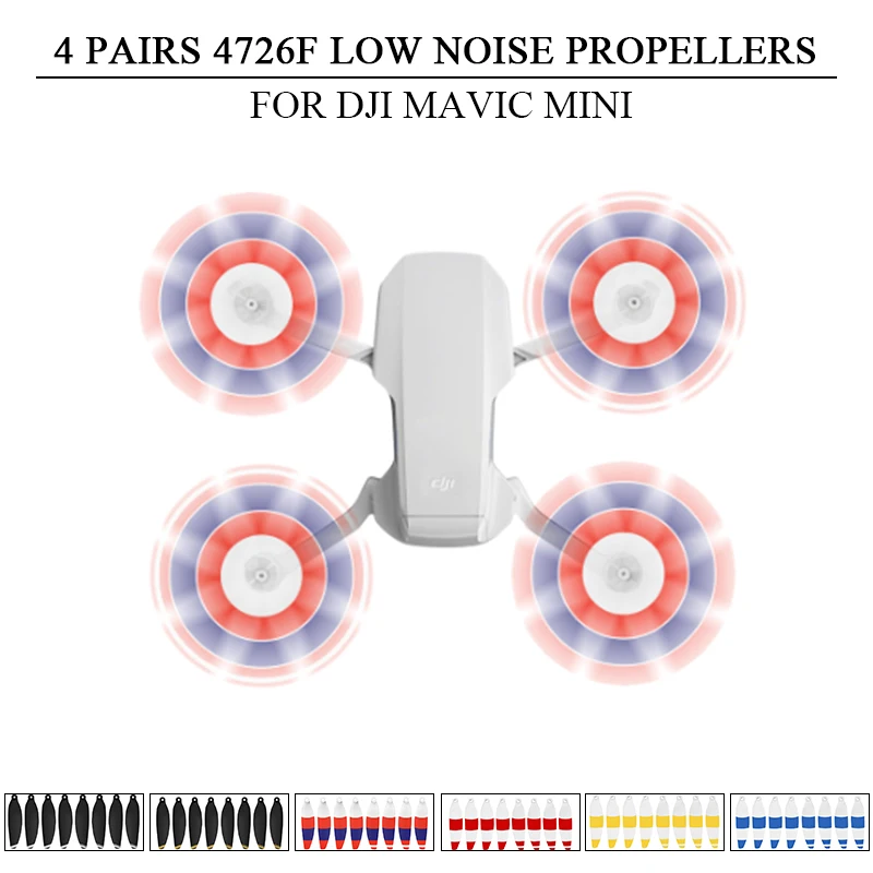 4 пары складных быстроразъемных пропеллеров для DJI Mavic Mini 4726F малошумные пропеллеры для DJI Mavic Mini Drone аксессуары
