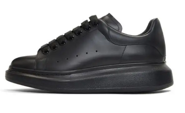 Black white red Fashion Designer Women men Running Shoes Gold Low Cut Brand Leather Flat designers men womens sneakers 36-44
