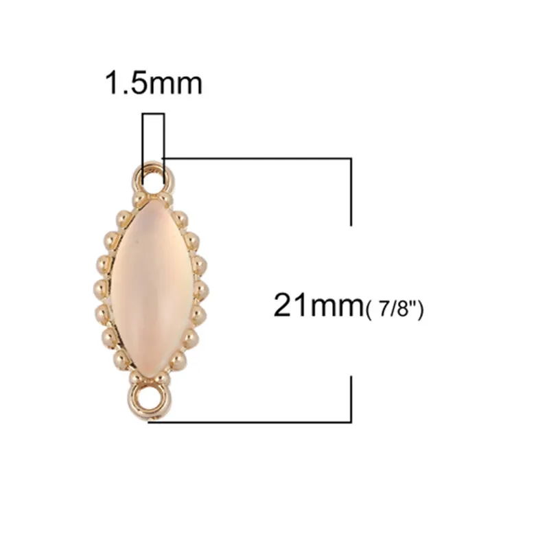 DoreenBeads цинковый сплав соединители цветок ромашки золото желтый Эмаль для самодельных ювелирных изделий Аксессуары 18 мм x 13 мм, 10 шт - Цвет: 10