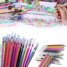Recharges de stylo Gel de 12/24/36/48 couleurs, marqueur artisanal de peinture de dessin de coloration de paillettes