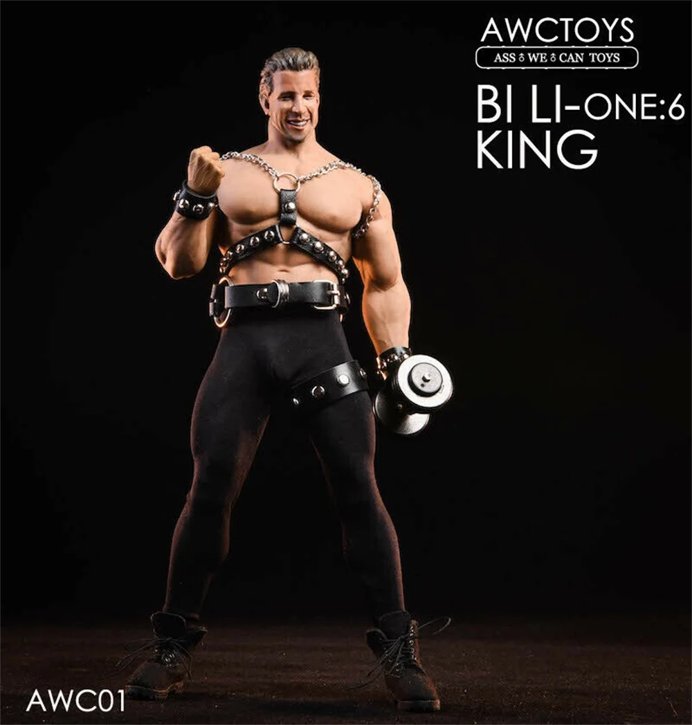1/6 AWCTOYS AWC01 Bi Li King Head Набор для лепки и одежды M35 Muscler мужская кукла