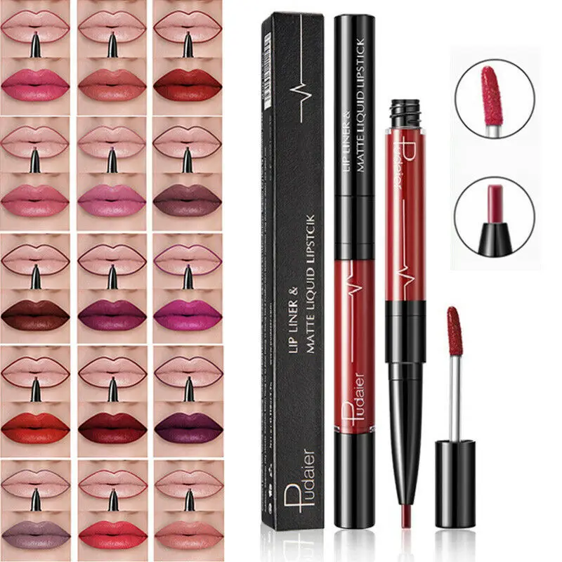 

Liquid Lipstick Matte Red Lip Long Lasting Waterproof Lip Liner Pencil Gloss Make up Lip Line Lip Paint Pen Easy To Wear
