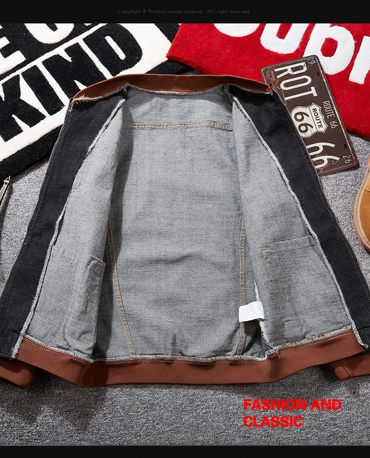 7XL 6XL Мужская черная джинсовая бейсбольная куртка контрастного цвета Повседневная Высококачественная Мужская куртка ковбойская Мужская джинсовая уличная верхняя одежда; YA086