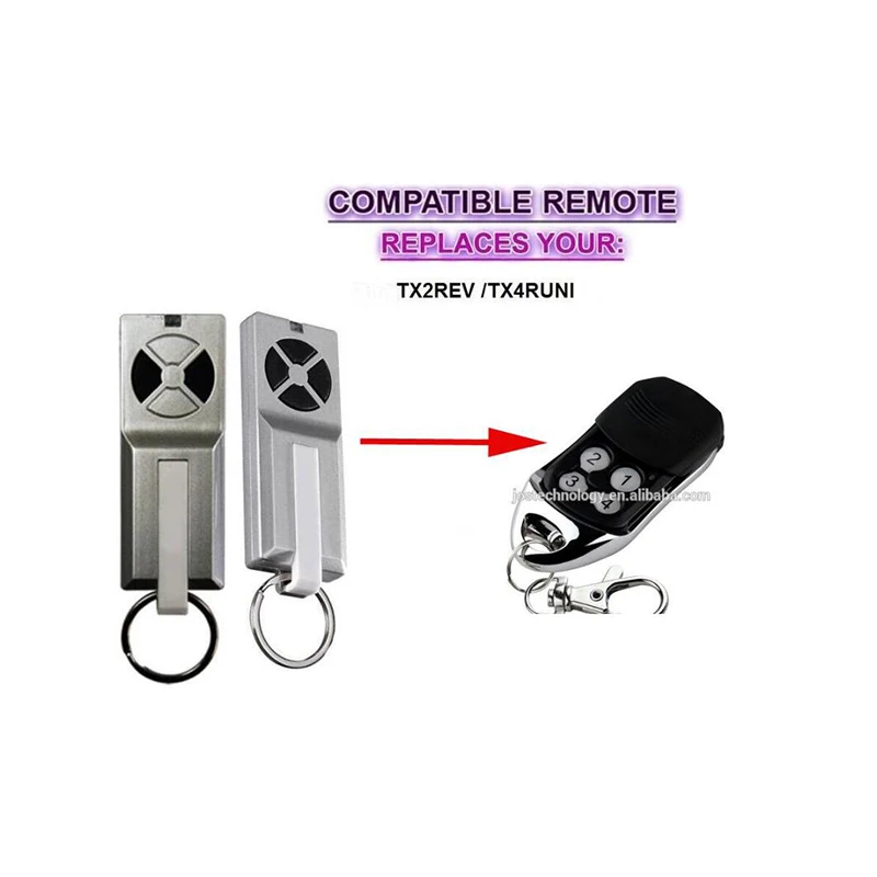 

FOR TX2REV / TX4RUNI compatible garage remote control free shipping