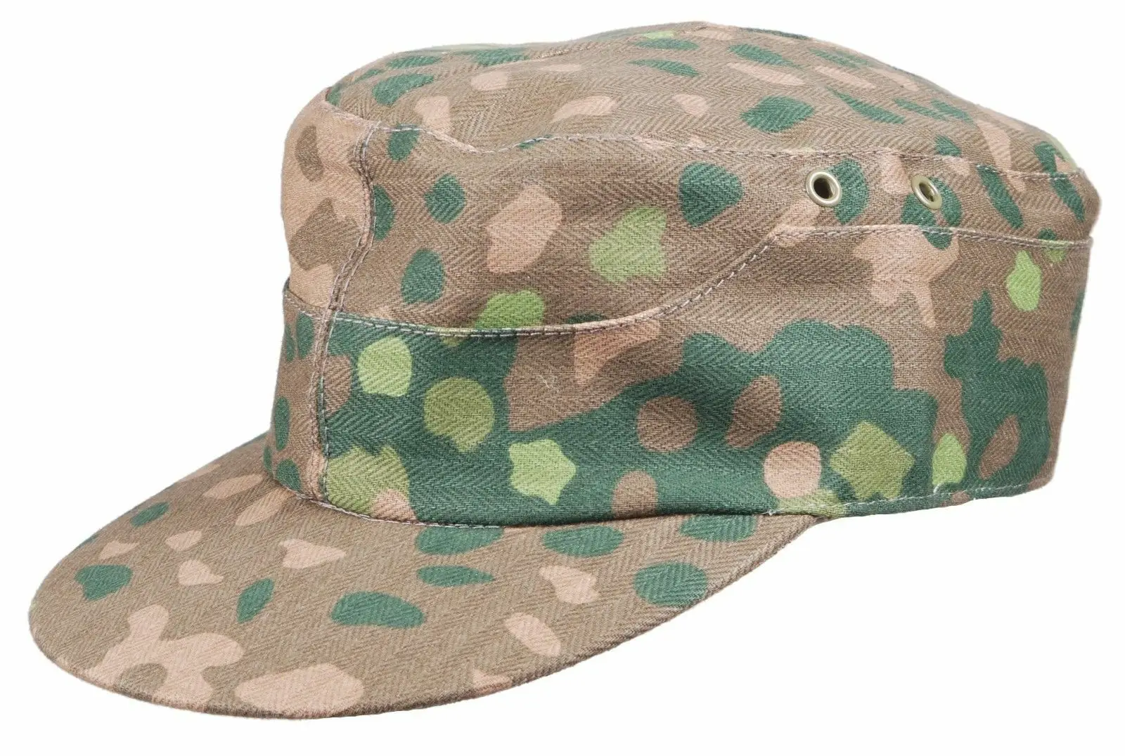 WWII German Elite Army M43 Spring Oakleaf Camouflage Cotton Cap Hat Size 57-62 