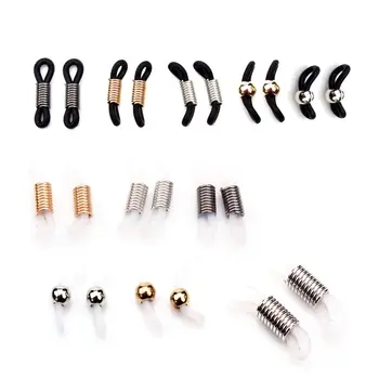 

2 Pairs Glasses Ear Hooks Eyeglasses Sports Temple Tips Anti Slip Silicone Grips Glasses Rope Silicone Anti-skid