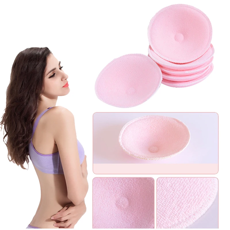 10paris 20pairs Cotton + Sanitary Sponge Reusable Breast Nursing Pads Soft 3D Cup Washable Pads Baby Breastfeeding Accessories