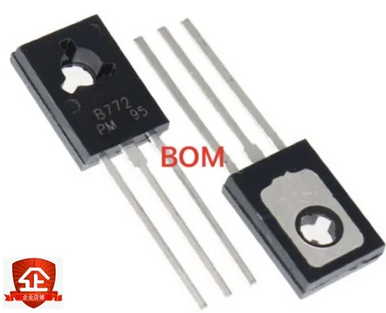 B772 TO126 2SB772 To-126 PNP 3A/40V блестящая мощность 100% Новинка 20 шт. IC | Электронные компоненты