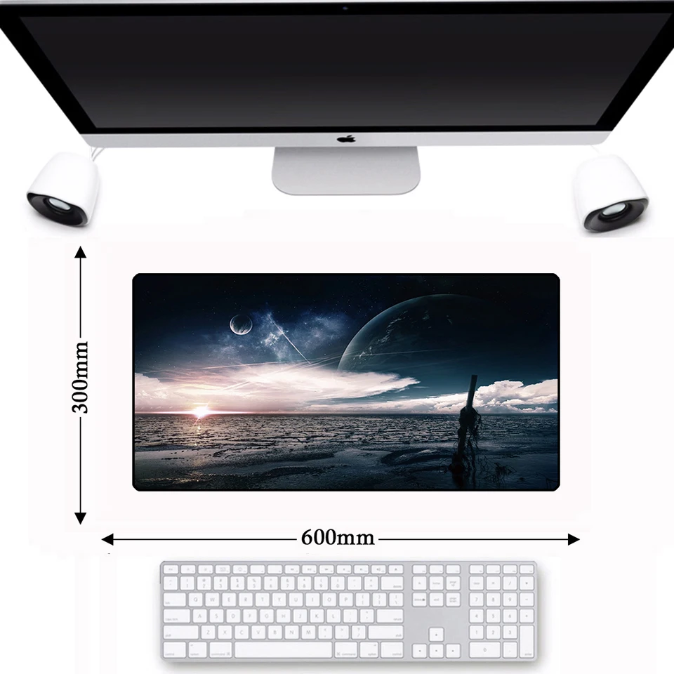 

Anime Anti-slip Lockedge PC Game Computer Mouse Pad Natural Rubber Gaming Gamer Keyboard Laptop Mousepad Mat Mattapis de souris