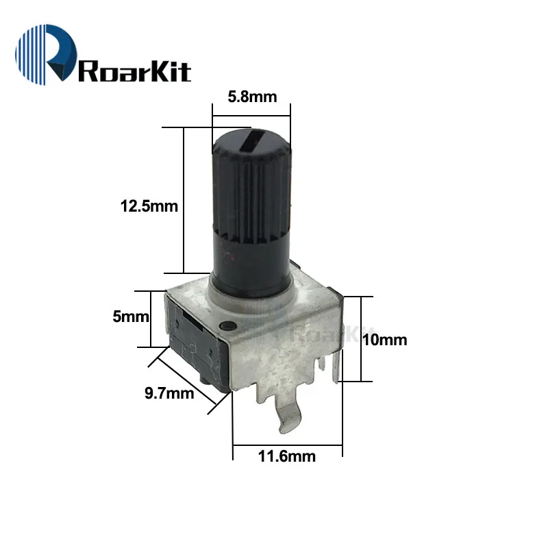 Multiturn Potentiometer Linear Potentiometer Rotary Potentiometer Potentiometer Kit Trimmer Potentiometer 100PCS/LOT RV09 Vertical Adjustable Potentiometer 1K 2K 5k 10K 20K 50K 100K 1M 0932 9 Type 3pin Seal Potentiometer