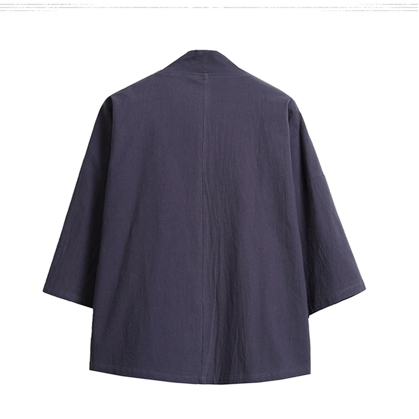 Китайский модный стиль для мужчин Топ традиционный костюм в стиле династии Тан одежда свободная вышивка Кран тонкая мужская рубашка пальто Макси M-5XL
