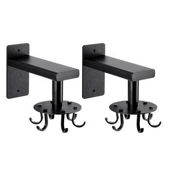 

2 Pack Kitchen Hooks 360°Rotating for Hanging Cooking Utensil Holder Hooks,Hooks with Sliding