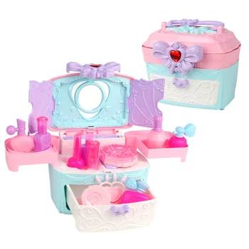 

13pcs Children Nail Art Kit Pretend Makeup Toy With Dream Light