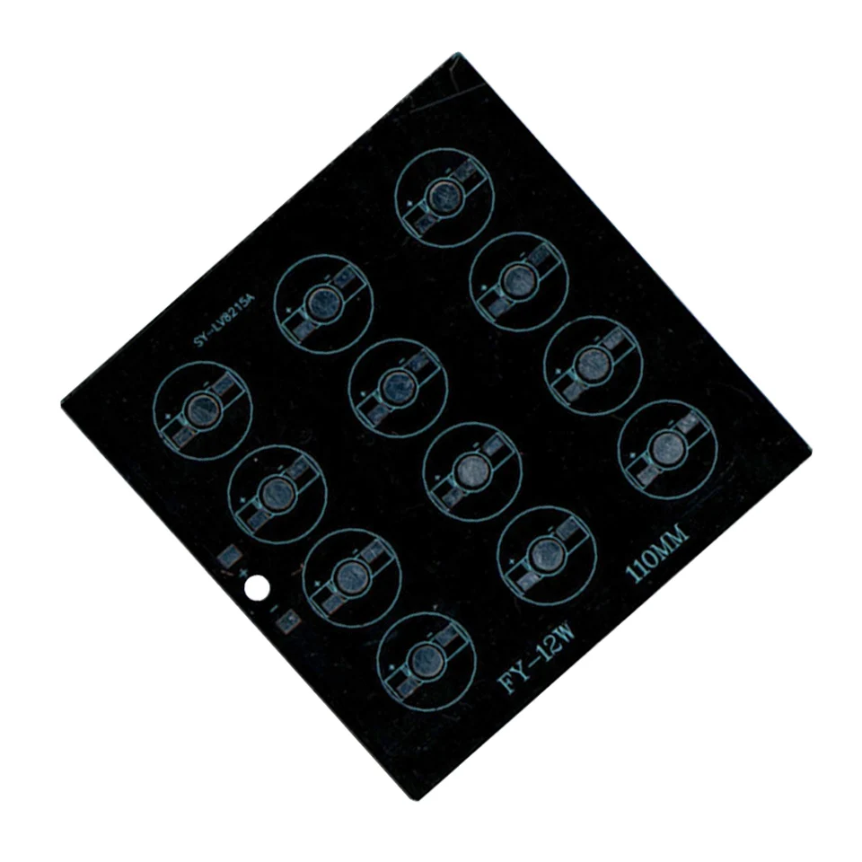 2/5 шт. светодиодный PCB 12 Вт, 18 Вт, 36 Вт цветная(RGB) светодиодная алюминиевая пластина радиатора высокое Мощность пластина PCB для наружного освещения ландшафта прожекторные лампы