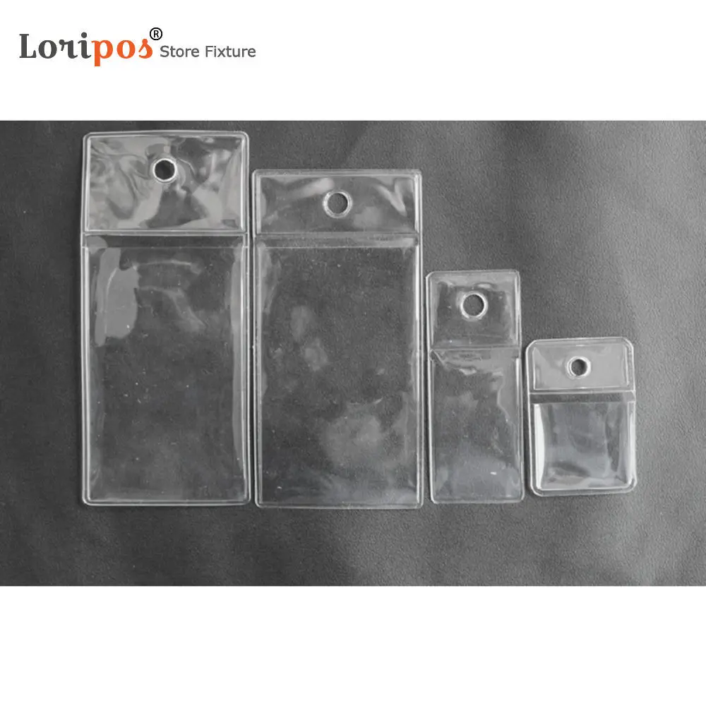 Mini PVC Pouch Buttons Tags Tab Small Plastic Vinyl Bag Pocket