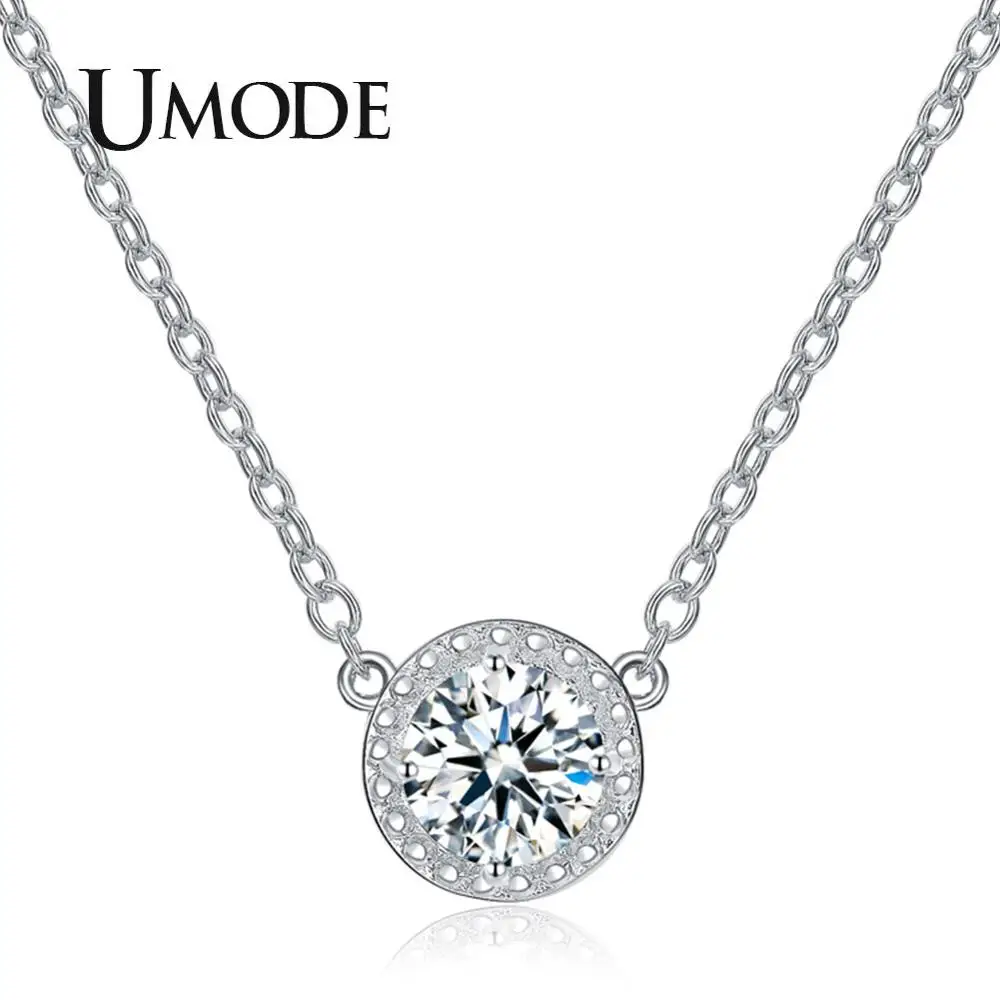 Женское Ожерелье с кулоном UMODE Трендовое ожерелье белого и золотого цвета