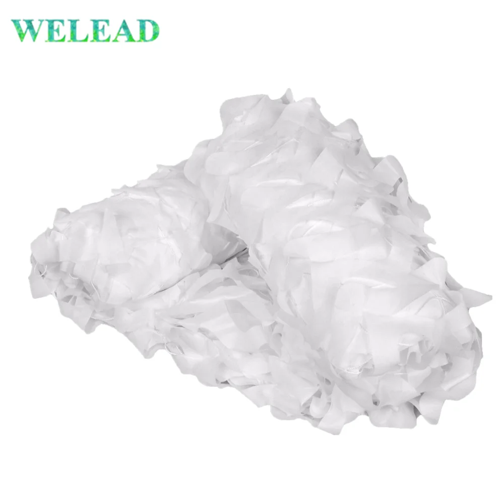 

WELEAD 1.5M White Hiding Mesh Military Camouflage Nets Reinforced for Garden Shading Balcony Gazebo Awning Terrace Network Toile
