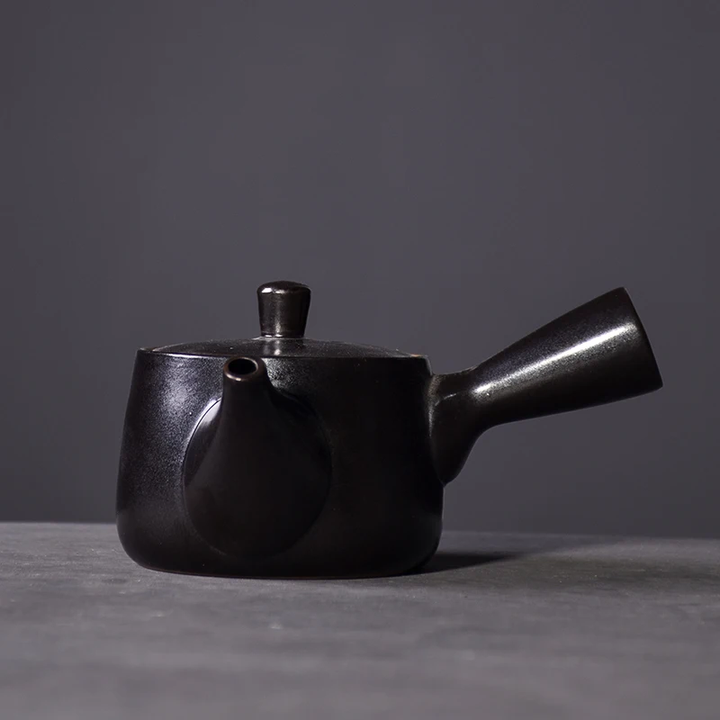 TANGPIN Япония Черная Керамическая kyusu китайские чайники кунг-фу чайная кружка, сосуды для питья 250 мл