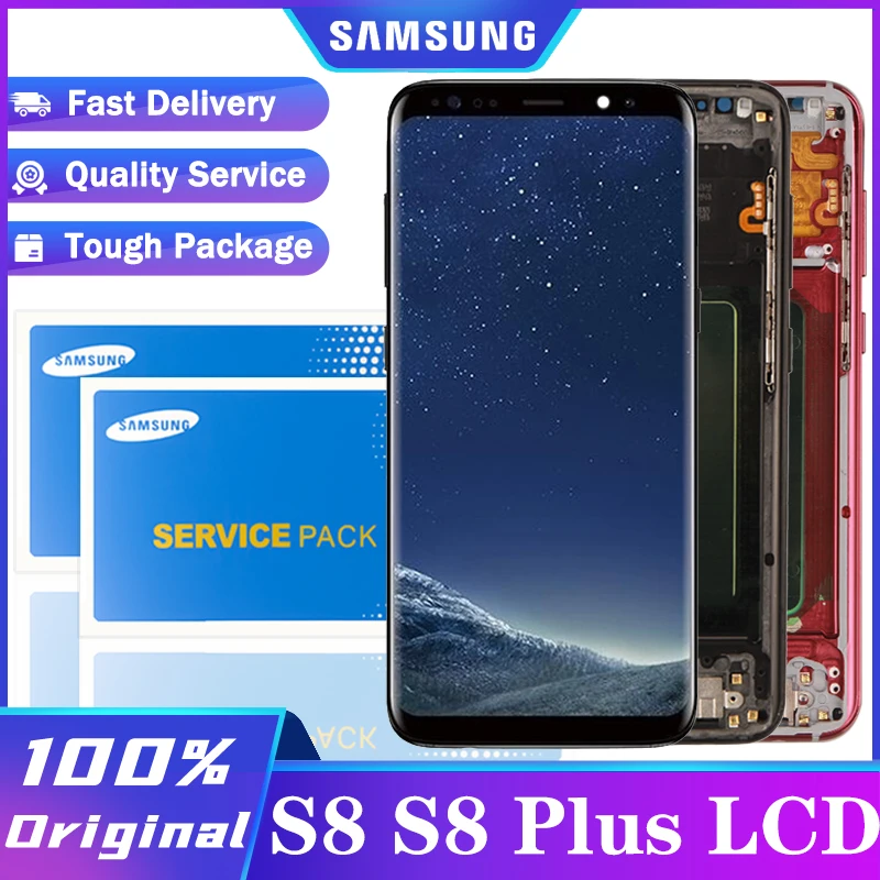 Супер Amoled S8 дисплей с рамкой тенью для SAMSUNG Galaxy Plus LCD сенсорный экран дигитайзер