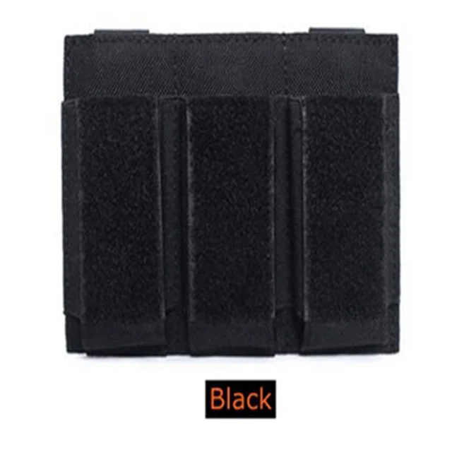 black triple pouch