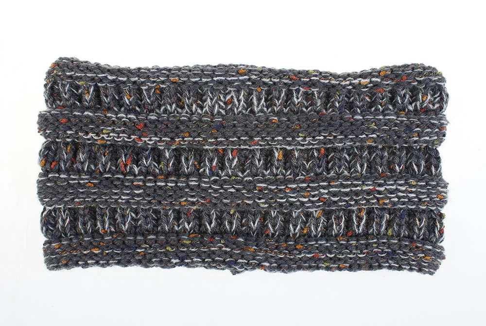 19 headbands Новейшая зимняя теплая однотонная вязаная повязка на голову для женщин Neno зеленая вязаная повязка для волос головные уборы широкая бандана аксессуары для волос в виде тюрбана - Цвет: 19 headbands