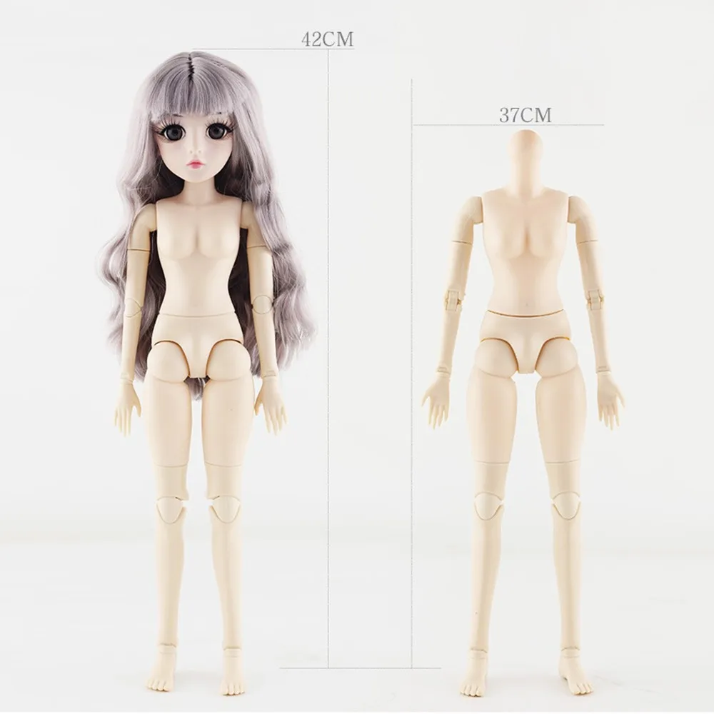 BJD, 42 см, кукла, 24 шара, шарнирная кукла, сделай сам, обнаженное тело, кудрявые прямые волосы, куклы, игрушки для девочек, тело, Кукла Реборн, игрушки для детей