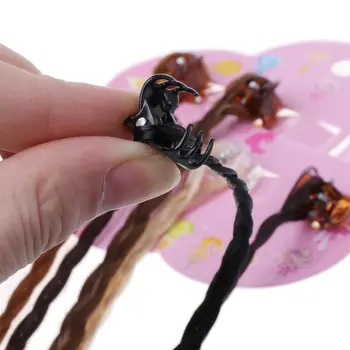 

New Girls Colorful Wigs Ponytail Hair Ornament Hairpin Beauty Hair Clip Headwear Kids Hair Accessories D08C