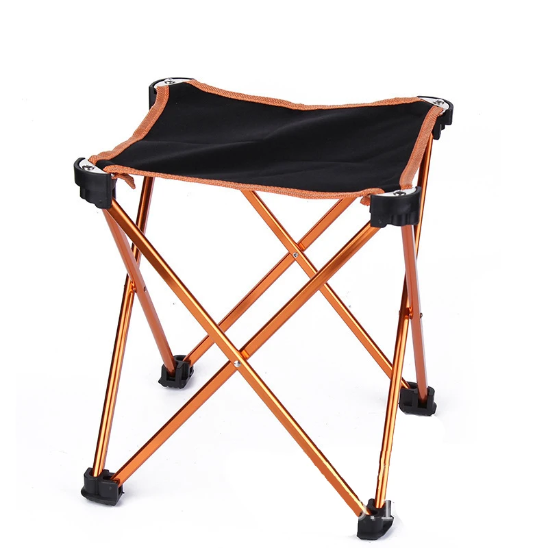 MYJ складной алюминиевый стул Кемпинг портативный складной Сверхлегкий стулья альпинизмом легкий открытый стул для путешествий и пикника - Цвет: Orange