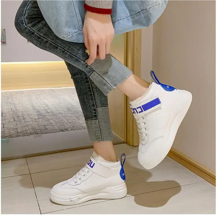 Botas mujer invierno; Новинка года; женские зимние кроссовки с высоким берцем; уличные повседневные женские зимние ботинки; очень теплые женские ботинки на толстой подошве; botas