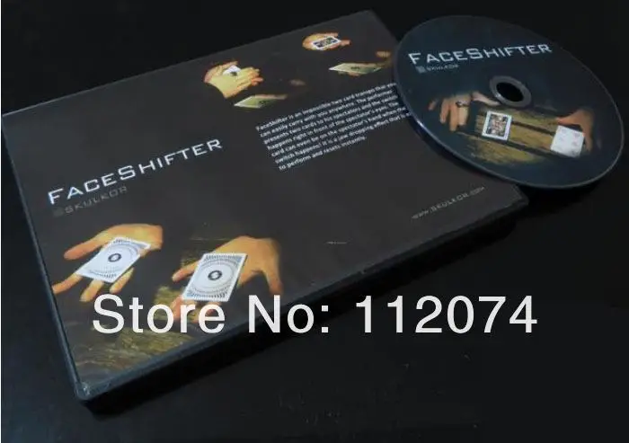 FaceShifter(DVD и скрытое приспособление) Волшебные трюки для сценического искусства Magia карта-ключ Волшебная Иллюзия ментализм трюк Prop игрушки для детей