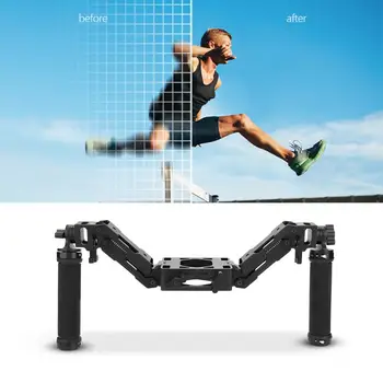 

Dual Handle Grip Handheld Handle Stabilizer Gimbal Kit 1/4inch screw for Zhiyun Crane Plus /for Feiyu a1000 fotografia acessorio