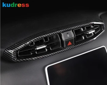 

For Hyundai Cantus Creta ix25 2020 2021 Carbon Fiber Car Interior Center Console Air Condition Vent Outlet Frame Cover Trim