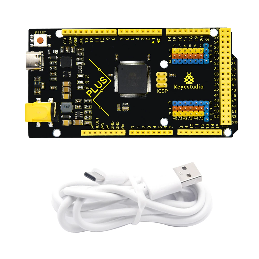 Плата контроллера KEYESTUIDO Mega 2560 Plus совместимая с ARDUINO MEGA REV3|Интегральные схемы| |