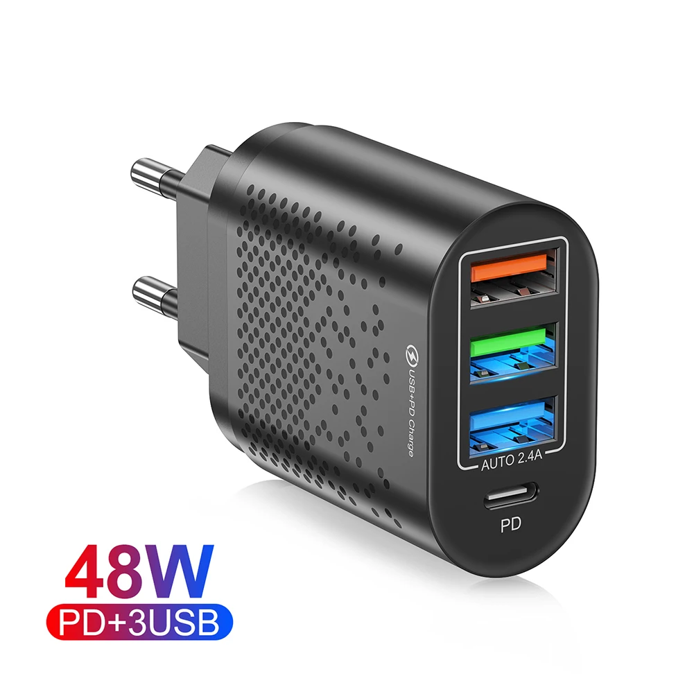 Зарядное устройство с 4 USB-портами 48 Вт | Мобильные телефоны и аксессуары