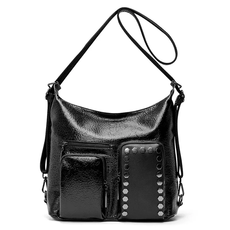 

Large Capacity Women Messenger Bags Soft Leather Vintage Tote Shoulder Bag Big Crossbody Female Handbag Luxury Female