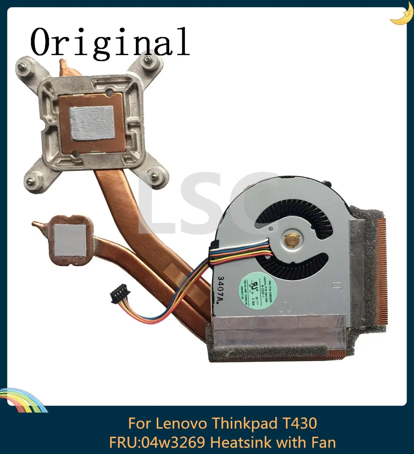 LSC NEW Original For Lenovo Thinkpad T430 T430i CPU Cooling Radiator Heatsink With Fan FRU 0B41088 04X3788 04W3270 04W3269 | Компьютеры и