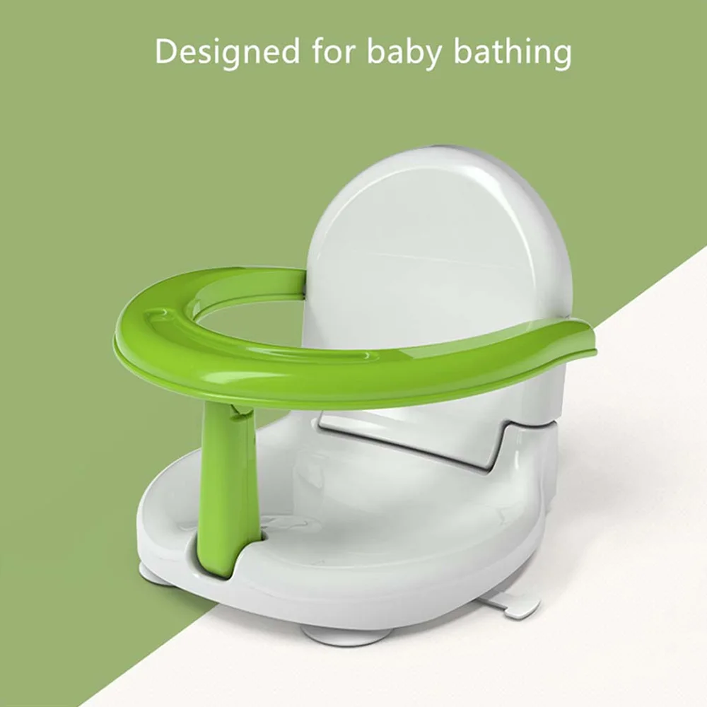 Siège Portable de douche pour bébé | Chaise de sécurité pour manger, chaise de douche pliable, antidérapante, siège de sécurité multifonctionnel pour jouet de bain