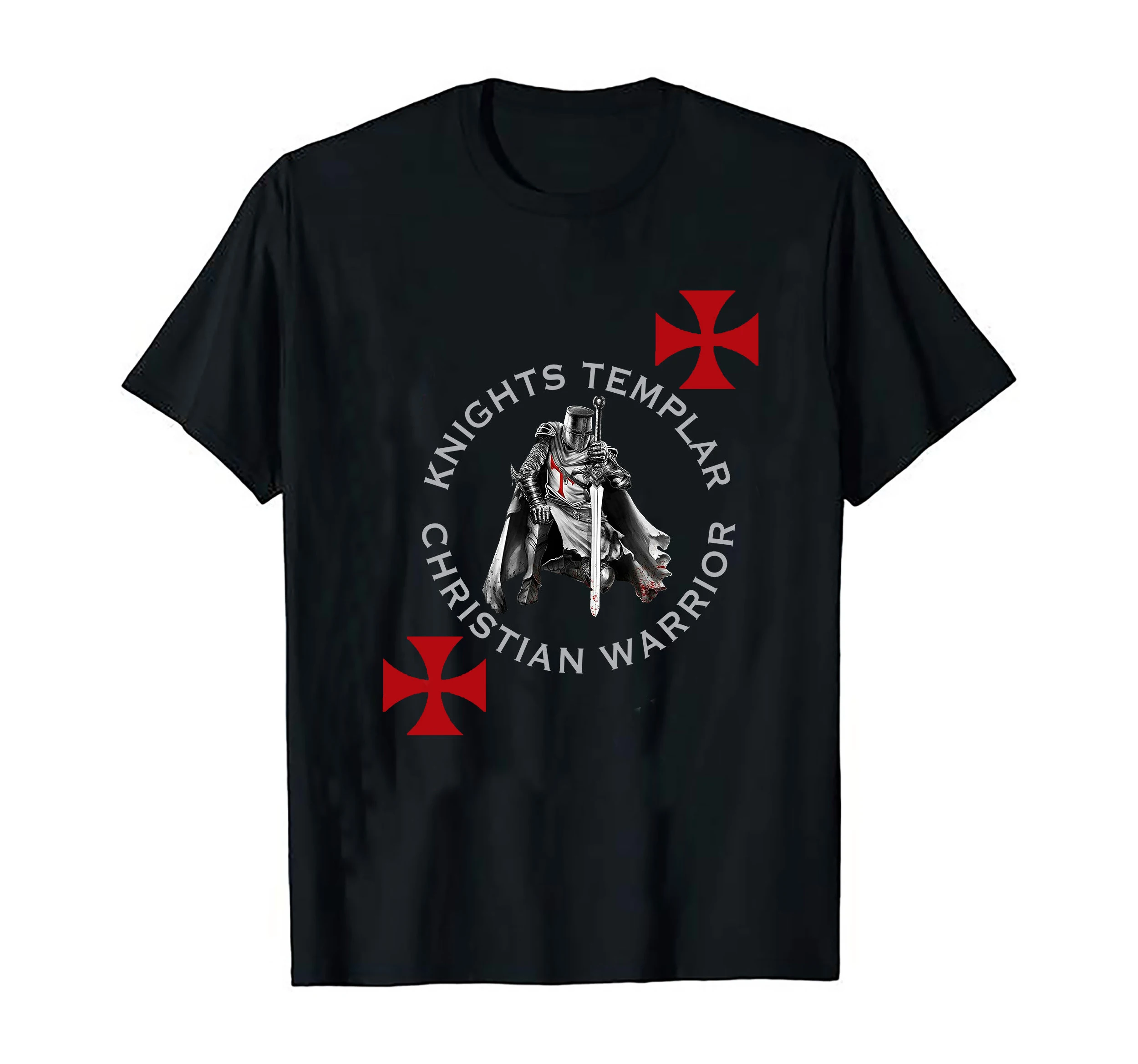 

Knights Templar Christian Warrior In Hoc Signo Vinces Religious T-Shirt. Summer Cotton O-Neck Short Sleeve Mens T Shirt New