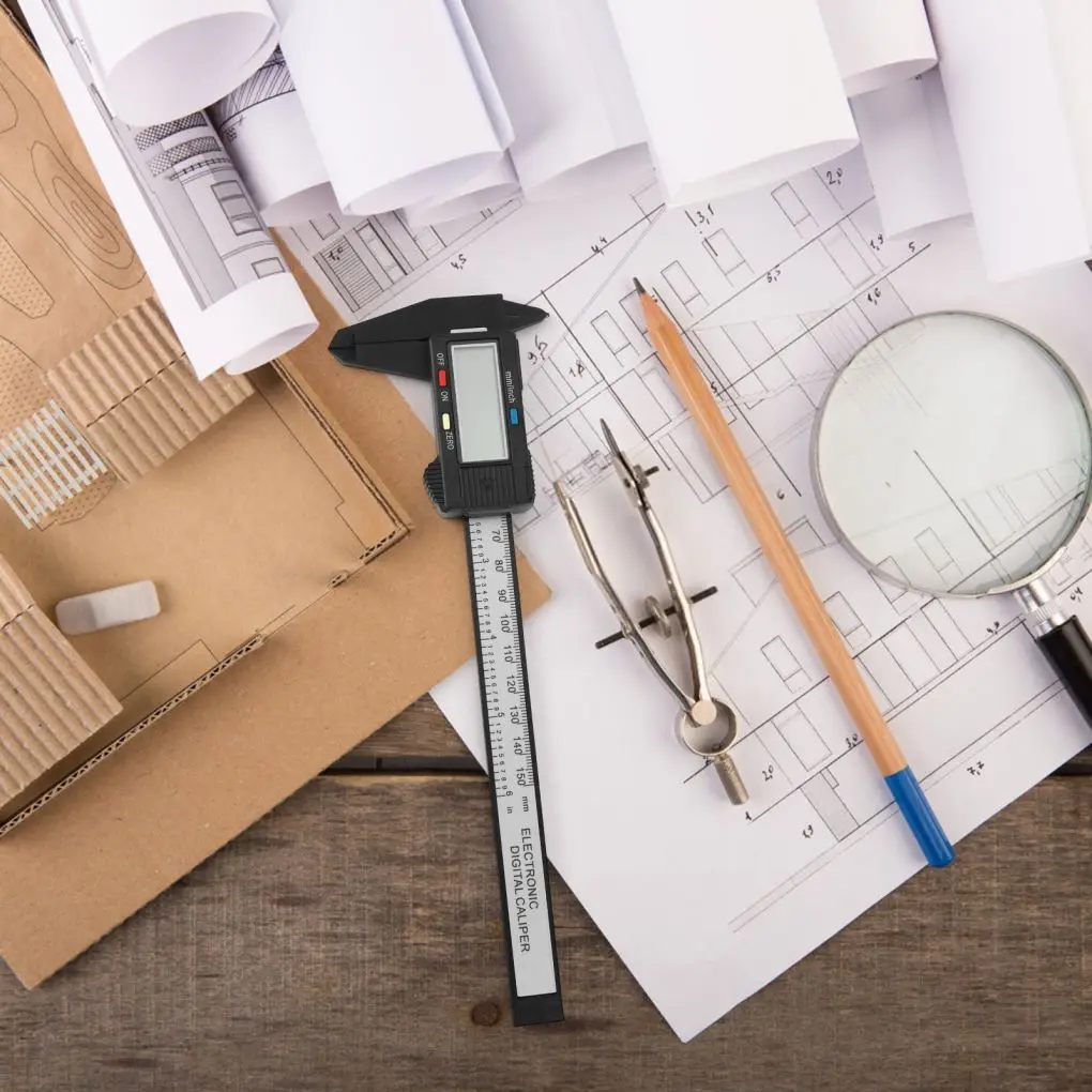 Digital Caliper 6 inch Electronic Vernier Caliper 100mm Calliper Micrometer Digital Ruler Measuring Tool 150mm 0.1mm Digital Caliper 6 inch Electronic Vernier Caliper 100mm Calliper Micrometer Digital Ruler Measuring Tool 150mm 0.1mm