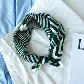 

2020 Special Offer Real Winter Hijab Kaleidoscope Geometric 53 For Cm Small Silk Scarves Chic And Scarves, In Spring Summer