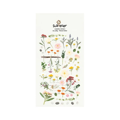 SONIA Daily Paper Sticker DIY Decorative Diary Scrapbook Planner Journal Stickers Kawaii Stationery School Supplies Papeleria C16 Flower