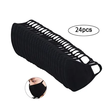 

24pc Anti-dust Reusable Cotton Mouth Face Cover s mondkapjes For Man And Woman Bicycle Outdoor Cycling Wearing Health Care