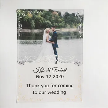 

20 Pieces 10cm x 7cm Custom Image, Text Wedding Champagne Bottle Stickers, Beer Stickers Personalized Wedding Stickers